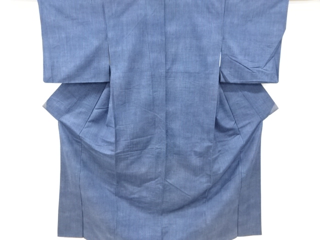 JAPANESE KIMONO / ANTIQUE KIMONO / SILK / TSUMUGI / WOVEN STRIPE